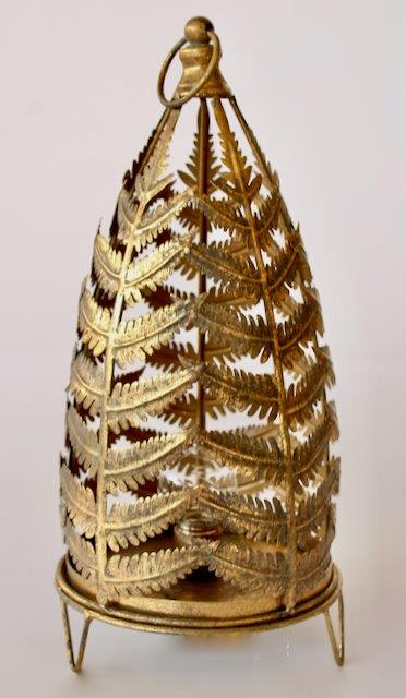 Gold Metal Fern Led Light